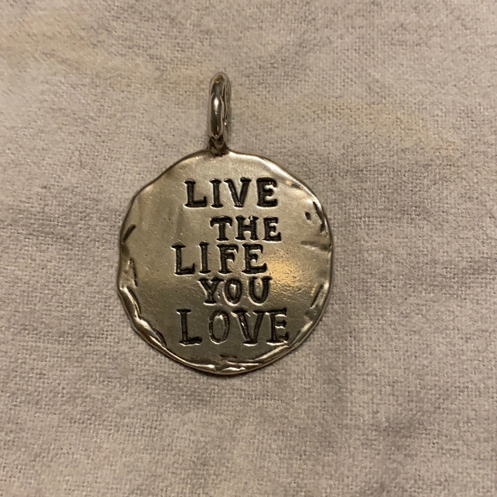 Love The Life You Live Reversible SS Charm